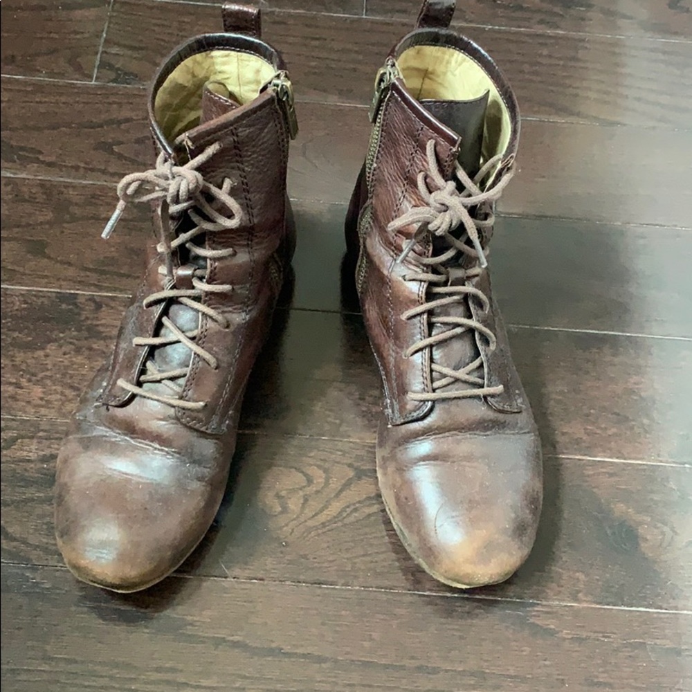 Frye Lace-up Booties